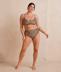 The Wanderlust Bikini Top - Leopard
