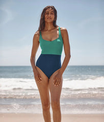 The Seascape Sweetheart One Piece - Seaglass & Seaweed