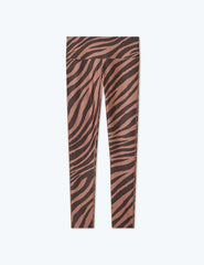 The Do-It-All High Rise 7/8 Leggings - Modern Zebra in Toffee & Sea Urchin
