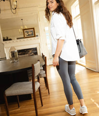 The Coziest High Rise Full Length Leggings - Smoke