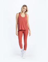 The Convertible Split Back Tank - Terracotta