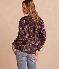 The Perfect Smocked Cotton Top - Autumn Meadow