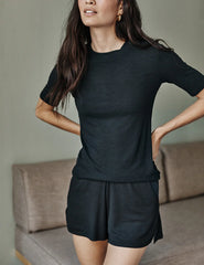 The Softest Ribbed Lounge Shorts - Sea Urchin