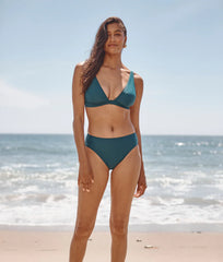 The Classic Mid-Rise Bikini Bottom - Seaweed