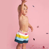 The Boys Multi Stripe Swim Trunk - Stripe