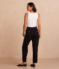 The Timeless Slim Tie-Waist Pant - Sea Urchin