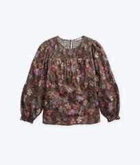 The Perfect Smocked Cotton Top - Autumn Meadow