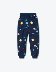 The Toddlers' Softest French Terry Set - Scatter Stars in Deep Sea