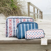 Summersalt x Weezie Patterned Toiletry Bag Trio