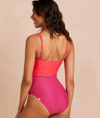 The Seascape Sweetheart One Piece - Summer Berry & Spritz