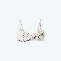 The Ruffle Marina Bikini Top - Damsel Dot