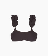 The RippleRib Ruffle Bikini Top - Sea Urchin