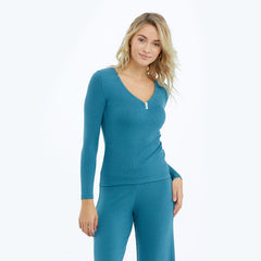 The Softest Ribbed Long Sleeve Henley - Main