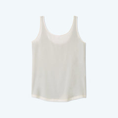 The Softest Tencel Scoop Neck Tank Top - Sea Urchin & White Sand