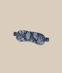 The Silky Luxe Eye Mask - Wisteria Floral Navy