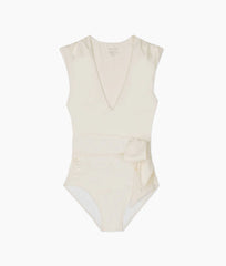 The Breaker Belted One-Piece - White Sand