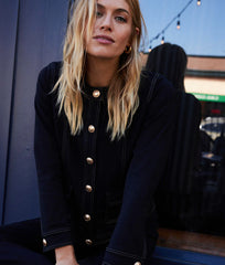 The Icon Ponte Jacket - Sea Urchin