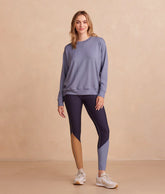The Colorblock High-Rise Full-Length Leggings - Midnight & Slate & Toffee