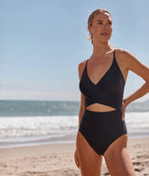 The Sea Breeze Cutout One-Piece - Sea Urchin