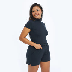 The Softest Ribbed Lounge Shorts - Sea Urchin