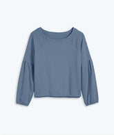 The Softest French Terry Boatneck Pullover - Slate