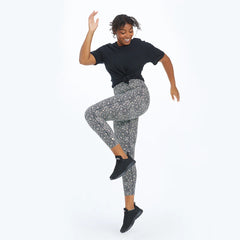 The Do-It-All High Rise 7/8 Leggings - In Bloom in Sea Urchin