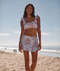 The Wrap Swim Skort - Bouquet Parade