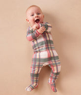 The Babies’ Matching Family Pajama Zip Footie - 'Tis the Season Tartan