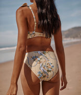 The Classic Mid-Rise Bikini Bottom - Ribbon Cascade