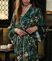 The Cloud 9 Silky Midi Robe - Main