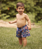The Boys' Swim Short - Strawberry Fields in Deep Sea
