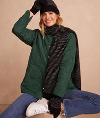The Luxe Cashmere Blend Mix Stitch Scarf - Sea Urchin & White Sand