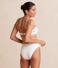 The Oasis Bikini Top - Small Scatter Stars in White Sand