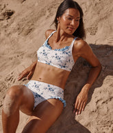 The Mini Ruffle Siren Bikini Top - Amelie Floral