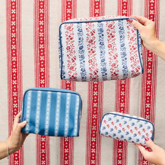 Summersalt x Weezie Patterned Toiletry Bag Trio