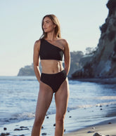 The Ruched Sidestroke Bikini Top - Sea Urchin
