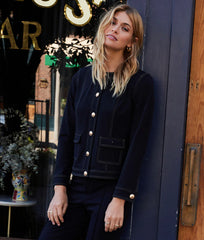 The Icon Ponte Jacket - Sea Urchin