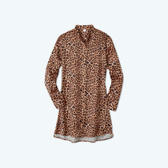 The Short Effortless Shirtdress Cover-Up - Leopard