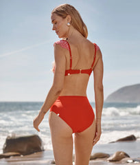 The High Leg High Rise Bottom - Lava