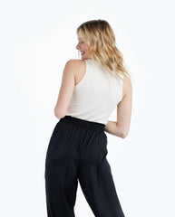 The Softest Ribbed Racerback Tank - White Sand