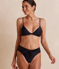 The Tie Belt High Leg Mid Rise Bottom - Sea Urchin