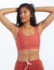 The Midi Sports Bra - Terracotta