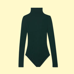 The Long Sleeve Day to Night Bodysuit - Moss