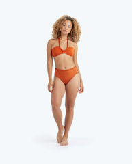 The Braided High Leg High Rise Bottom - Canyon