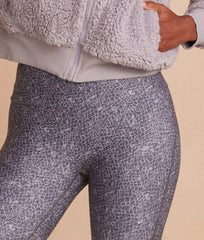 The Do-It-All High Rise 7/8 Leggings - Modern Snake in Ash