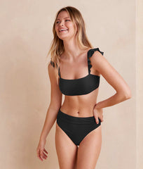 The Ruffle Oasis Bikini Top - Sea Urchin