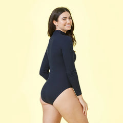 The Long Sleeve Day to Night Bodysuit - Deep Sea