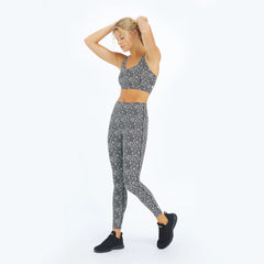 The Do-It-All High Rise 7/8 Leggings - In Bloom in Sea Urchin