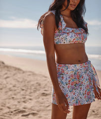The Wrap Swim Skort - Bouquet Parade