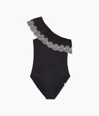 The Eyelet Ruffle Sidestroke - Sea Urchin